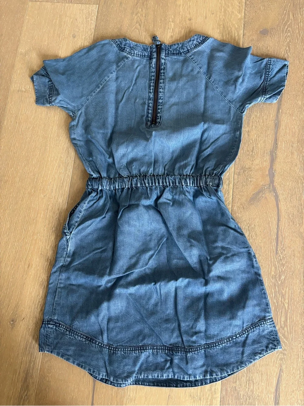 J. Crew Light Wash Denim Dress - Blue xxs